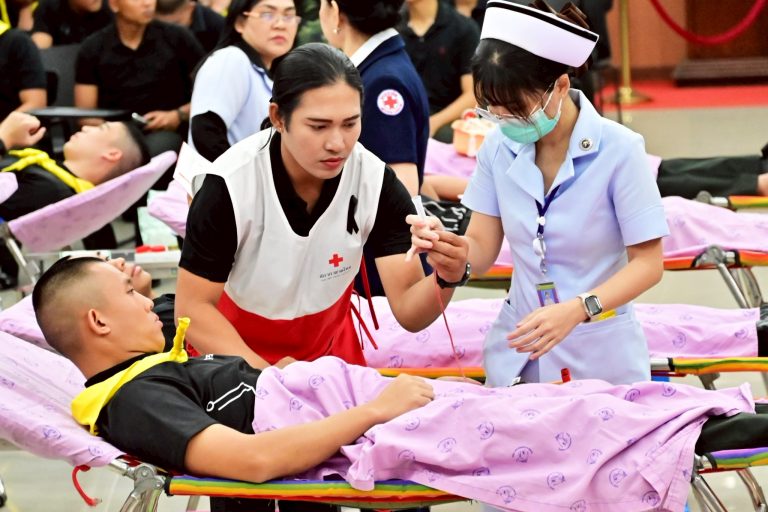 โรงเรียนนายร้อยพระจุลจอมเกล้า จัดกิจกรรมจิตอาสาบริจาคโลหิต เพื่อช่วยเหลือเพื่อนมนุษย์ และถวายเป็นพระราชกุศลฯ