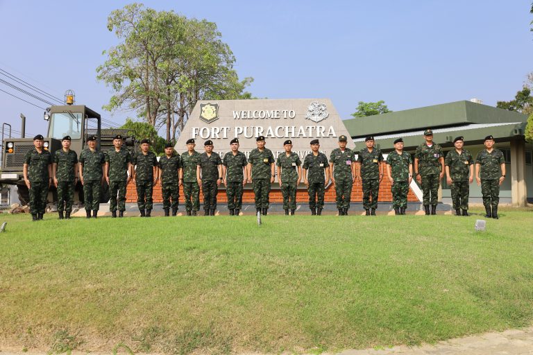 พลตรี เทพพิทักษ์ นิมิตร รองผู้บัญชาการโรงเรียนนายร้อยพระจุลจอมเกล้า เดินทางมาตรวจเยี่ยมการฝึกภาคสนามของนักเรียนนายร้อย ชั้นปีที่ 1 รุ่นที่ 77