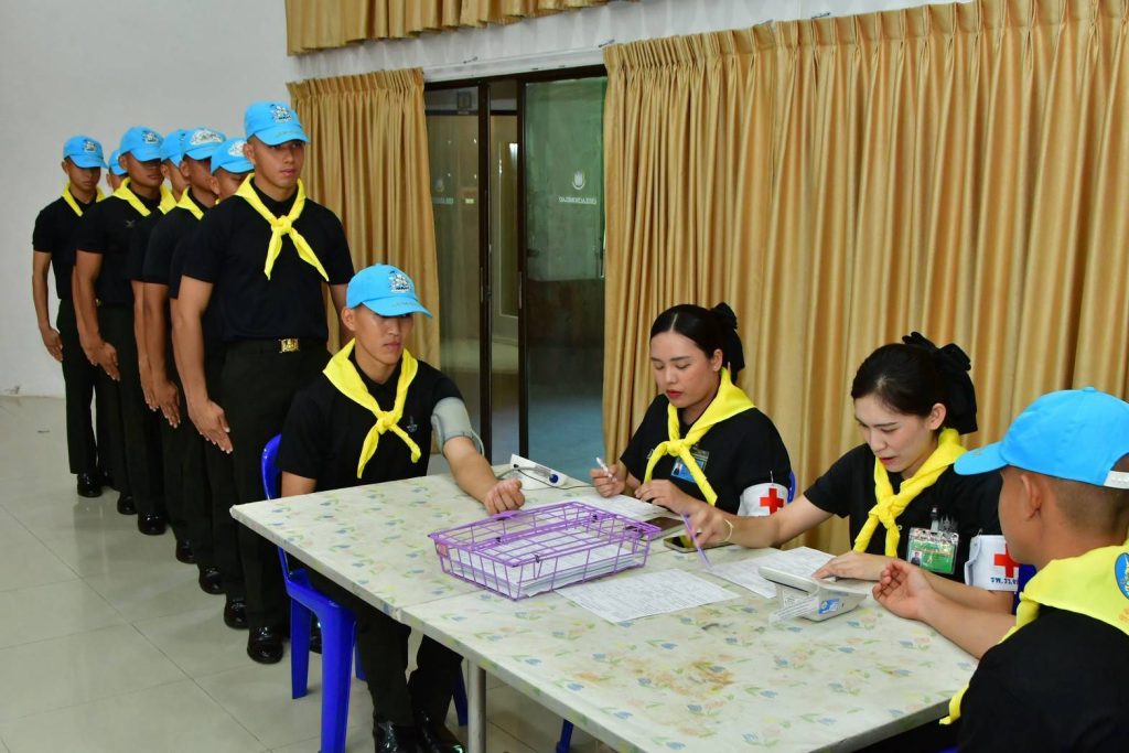 โรงเรียนนายร้อยพระจุลจอมเกล้า จัดกิจกรรมโครงการบริจาคโลหิต จิตอาสา เพื่อช่วยเหลือเพื่อนมนุษย์ และถวายเป็นพระราชกุศลฯ